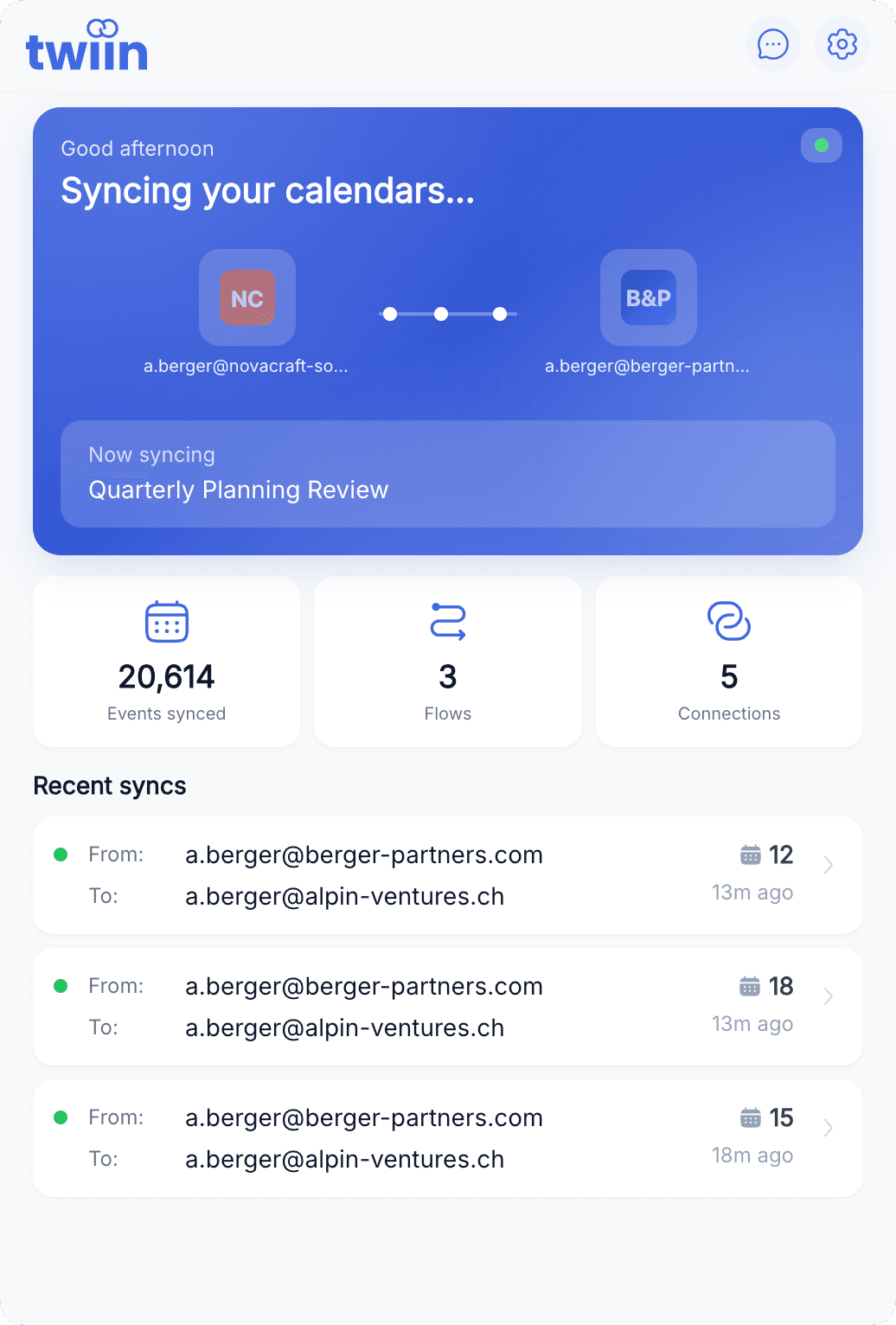 twiin Desktop App Screenshot 2